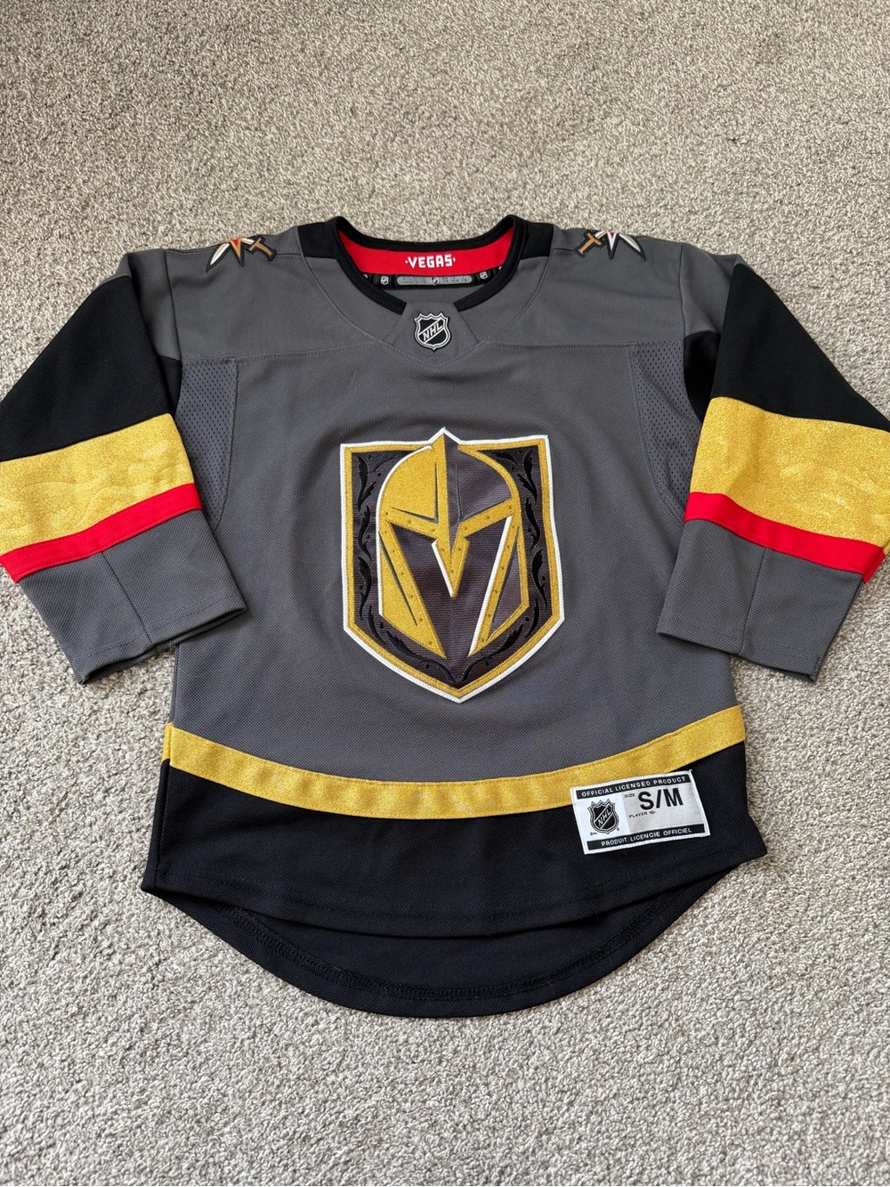 Youth NHL Vegas Jersey (S/M)